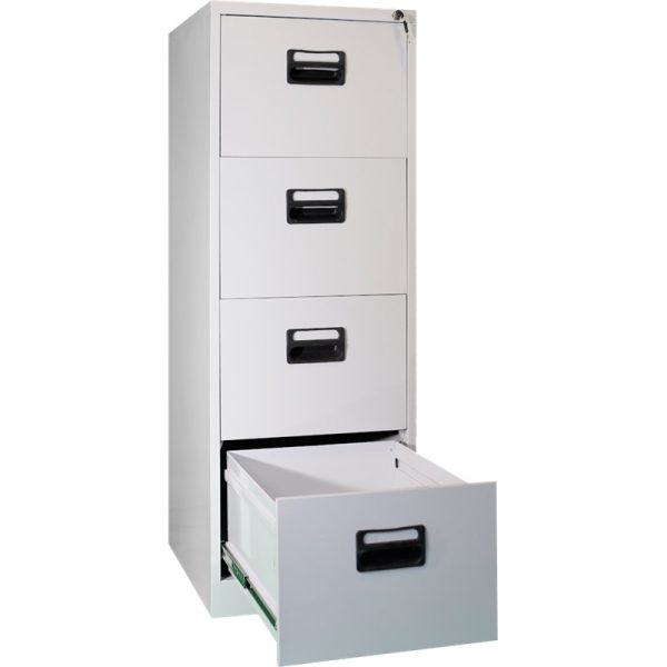 Dot Furn Alma 4-Drawer Tall Steel Filing Cabinet – High-Capacity Secure Storage