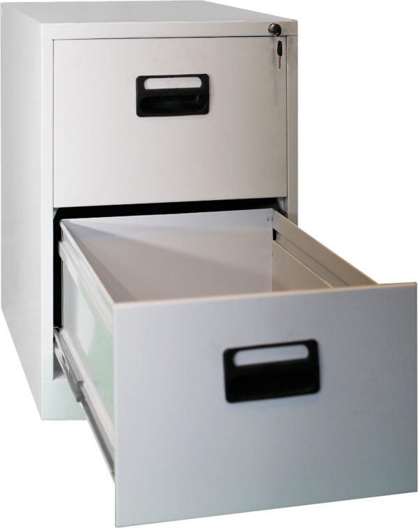 Dot Furn Alma 2-Drawer Steel Filing Cabinet – Modern & Secure Storage - Image 2