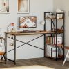 Dot Furn Lilly Computer Desk with Storage Shelves - Image 2