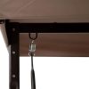 DotFurn Bali 3-Seater Outdoor Swing Chair – Spacious Comfort with Adjustable Canopy - Image 5