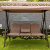 DotFurn Bali 3-Seater Outdoor Swing Chair – Spacious Comfort with Adjustable Canopy