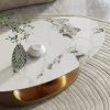 Château Sphere Marble Coffee Table – DotFurn (Gold Base, Heat & Scratch Resistant Top) - Image 3