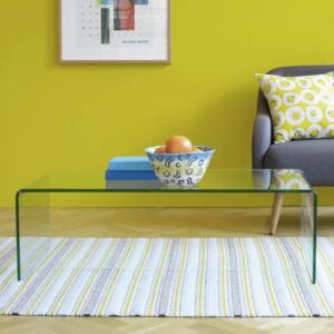 Fantôme Modern Transparent Tempered Glass Coffee Table | DotFurn