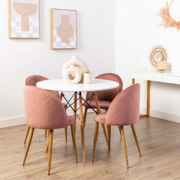 Oslo Retro Round Dining Table | DotFurn - Image 2