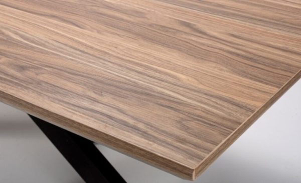 Bolands Extending Dining Table – DotFurn (Heat, Stain & Scratch Resistant Wood Top + Black Metal Base) - Image 5