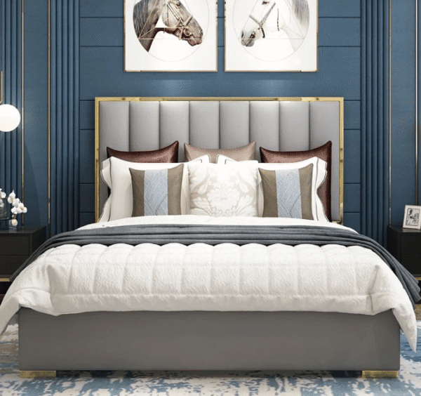 King Richard Queen Size Bed — Classic Modern Design in 4 Color Options