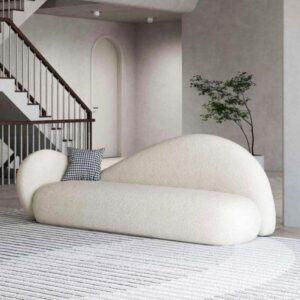 DotFurn Harris Sofa | Modern 3-Seater Bouclé Couch | Sleek Design | Versatile Neutral