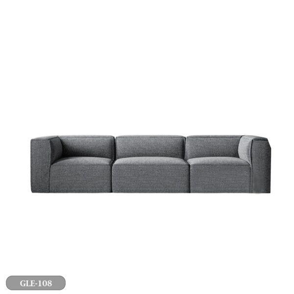 DotFurn Zan Solid Beech Wood Sofa | Luxury Bouclé Fabric 3-Seater | Elegant Living Room Couch - Image 2
