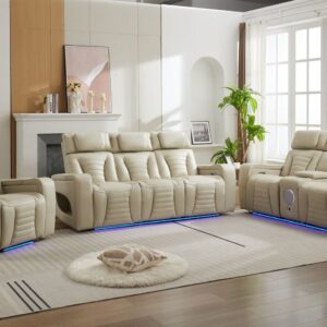 Auralis Motion Recliner Suite – Luxury Electric Recliner Sofa Set with Bluetooth & Wireless Charging (1/2/3-Seater)