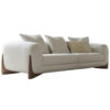 DotFurn Blair Bouclé Sofa | Modern Cream Fabric 2-Seater | Low-Profile Luxury Couch - Image 2