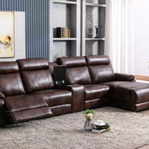 DotFurn Aethel Electric Recliner Lounge Suite | Modern 4-Seater Sofa with USB & Cupholders