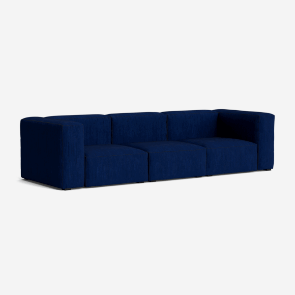 DotFurn Moray Mags Sofa | HAY Design 3-Seater | Premium Yellow & Blue Fabric | Modern Lounge
