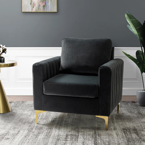 Dotfurn Belgravia Accent Chair - Luxe Upholstered Armchair - Image 3