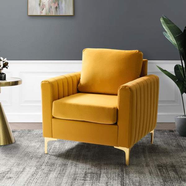 Dotfurn Belgravia Accent Chair - Luxe Upholstered Armchair - Image 5