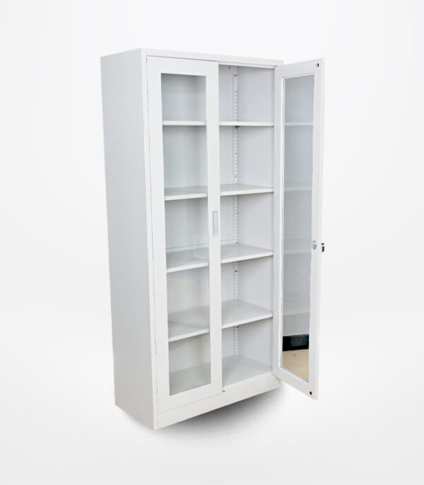 Dotfurn Regent's Showcase Cabinet - 180cm Steel Display Cabinet with Glass Doors - Image 2
