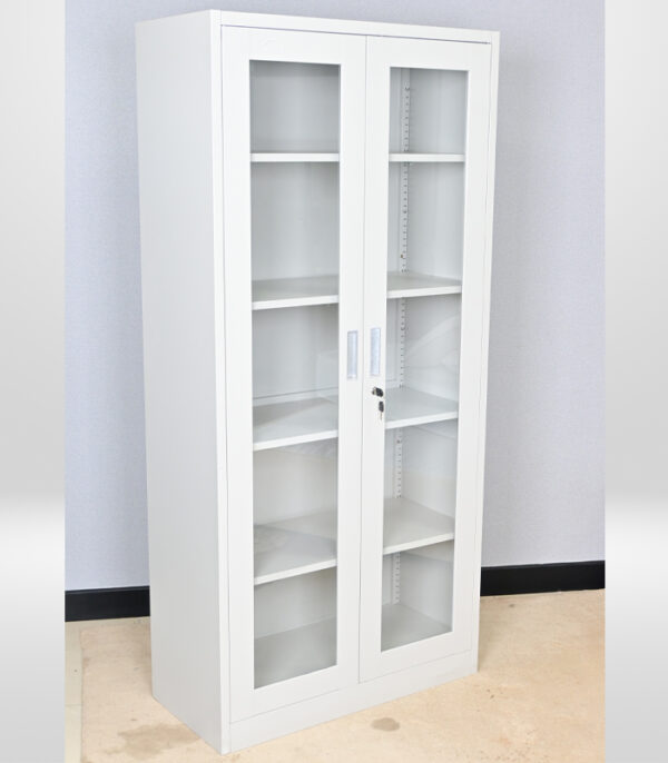 Dotfurn Regent's Showcase Cabinet - 180cm Steel Display Cabinet with Glass Doors - Image 3