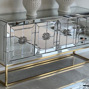 Grahams Glass Buffet Table – Modern Luxury Sideboard for Dining & Living Spaces (160cm)