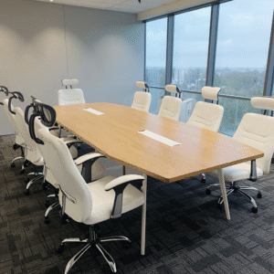 Nate Boardroom Table & 10 Croxley Office Chair Set | Executive Office Furniture