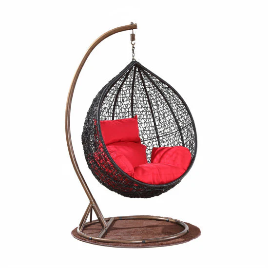 Molly Hanging Swing Chair – Bronze Base | Modern Outdoor Egg Chair - Image 2